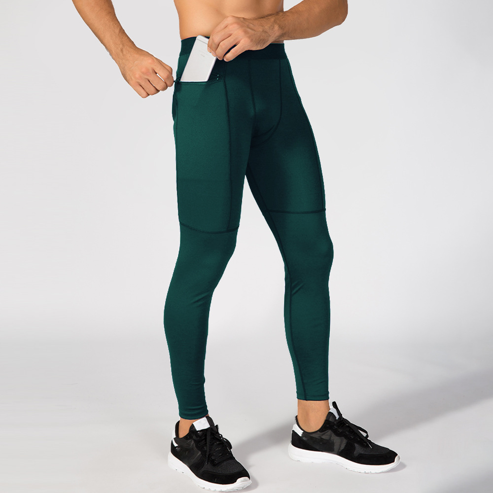 Crossfit Ga - Erkekler Koşu Tayt Sıkıştırma spor pantolonları