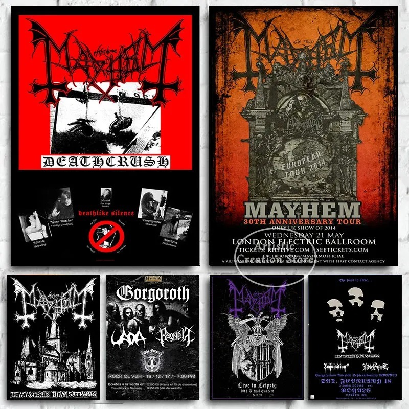 Mayhem Posterler İskandinav Me - Crossfit Mayhem incelemesi ve fiyatı